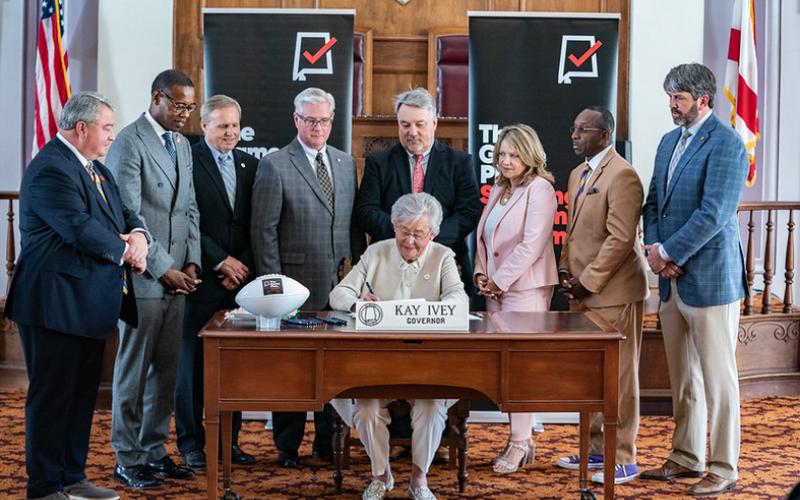 Gov. Ivey signs into law four economic growth bills labeled as “The Game Plan”