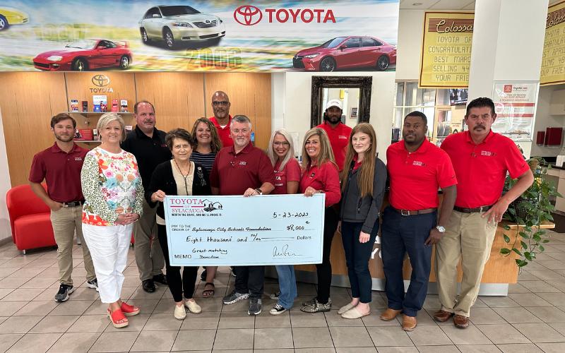 Toyota of Sylacauga's 50,000 donation milestone marks second Chair
