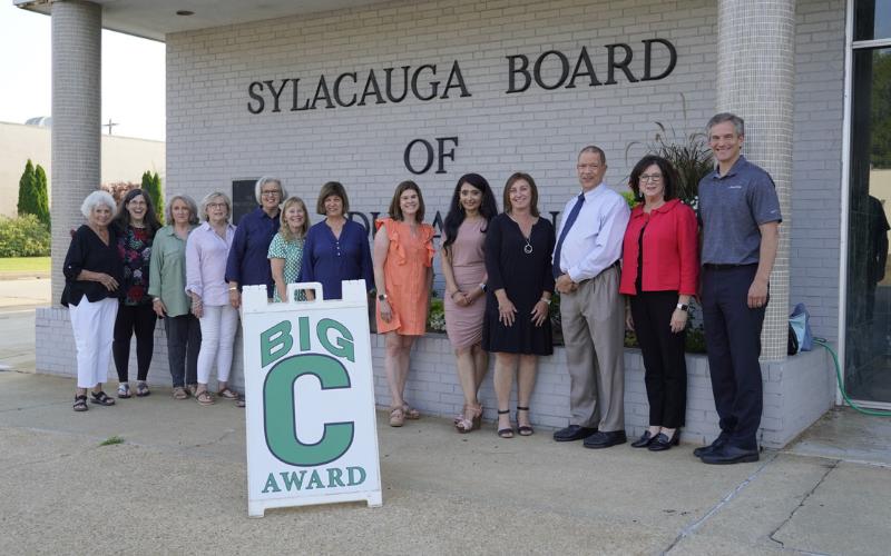Magnolia Garden Club of Sylacauga recognized for beautification efforts at Board of Education Office
