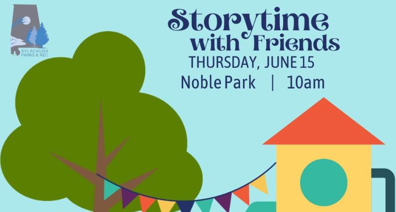 Sylacauga Parks and Rec holding Storytime with Friends featuring Chase from Paw Patrol