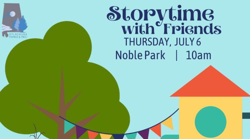 Sylacauga Parks and Recreation presents Storytime with Olaf at Noble Park this Thursday, July 6