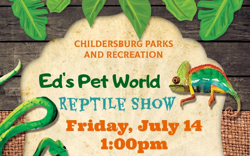 Childersburg Parks and Rec to host reptile show by Ed’s Pet World this Friday, July 14