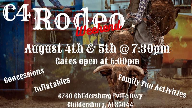 C4 Rodeo weekend returns to Childersburg for fourth annual bull-riding spectacle