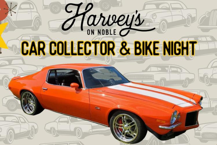 Fourth Annual Harvey’s on Noble Car Collector and Bike Night this Saturday, Sept. 2