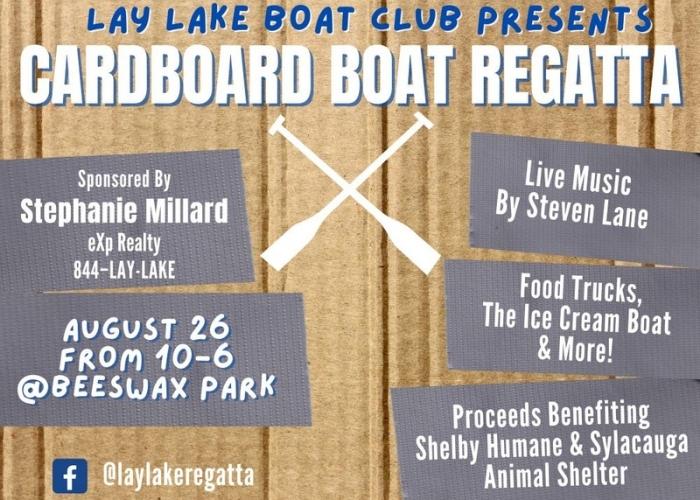 Lay Lake Cardboard Boat Regatta set for this Saturday, Aug. 26