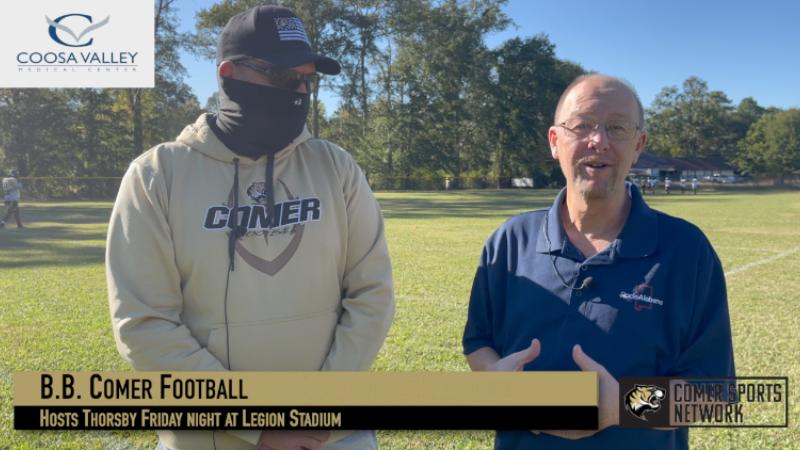 [WATCH] Coosa Valley Medical Center One-on-One with B.B. Comer’s Adam Fossett – Thorsby preview