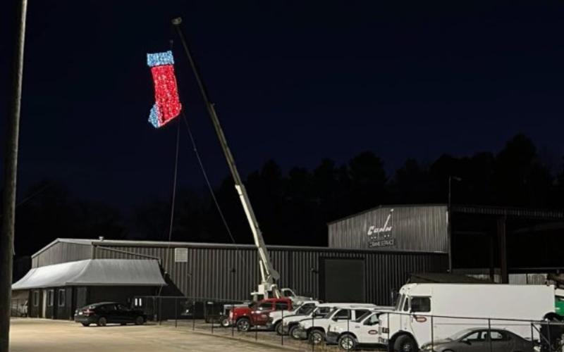 Conn Equipment’s stocking hanging marks over three decades of Christmas cheer along Hwy 280