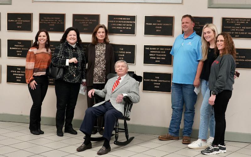 Sylacauga City Schools Foundation honors Elsie Reams Abernathy and family with 67th Chair presentation