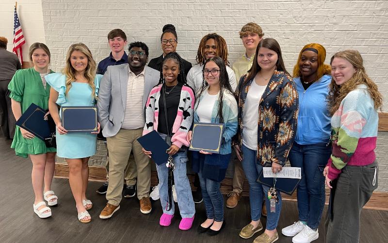 Eleven Young Professionals with the Greater Coosa Valley Chamber of Commerce celebrate inaugural graduation