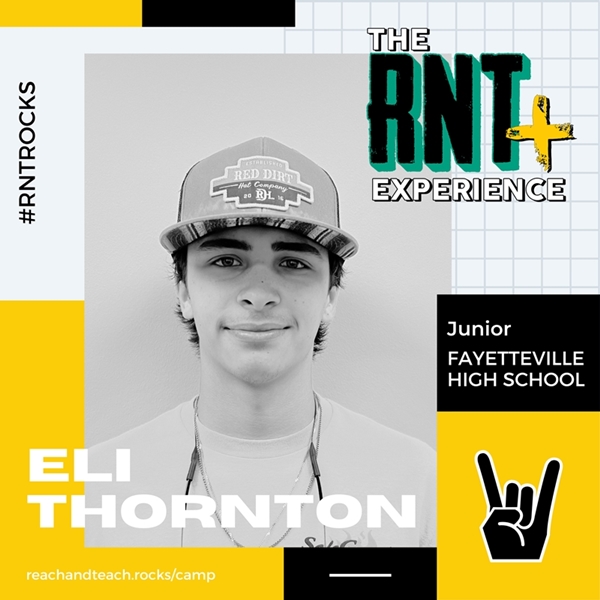 Fayetteville High Schools’ Eli Thornton selected for RNT+ Experience Camp