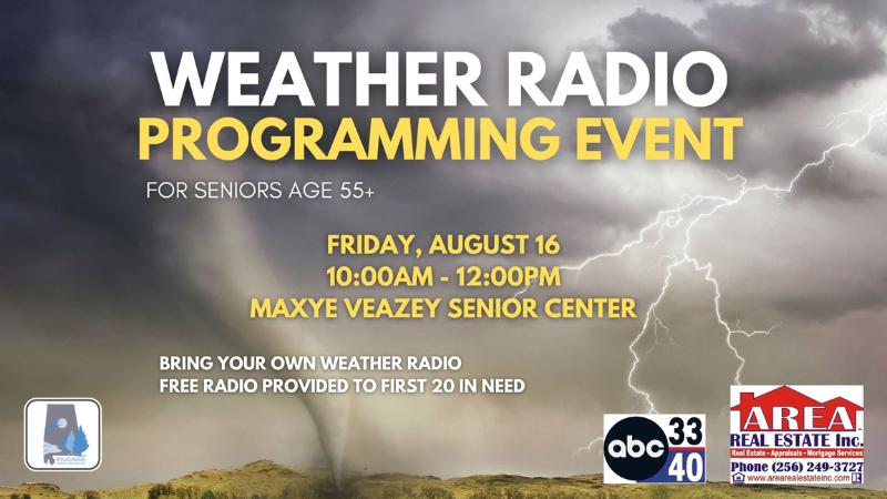 Sylacauga Parks and Rec to host weather radio programming event for senior citizens