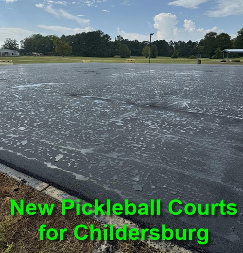 Childersburg’s new outdoor pickleball courts are getting closer to reality