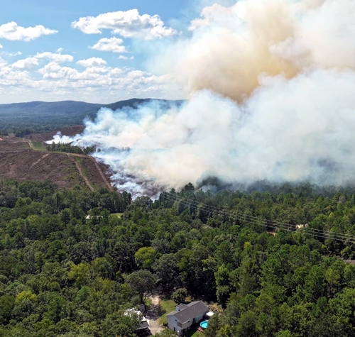 UPDATE: Fire off Rocky Ridge Road in Childersburg is a controlled burn, Coosa fire is not