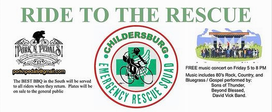 “Ride to the Rescue” is coming to Childersburg on Saturday, Oct. 12