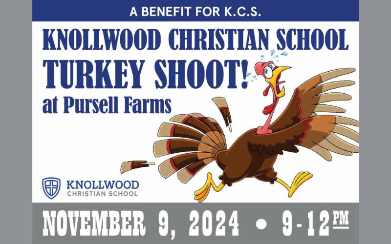 Knollwood Christian School to host Turkey Shoot fundraiser at Pursell Farms this Saturday, Nov. 9