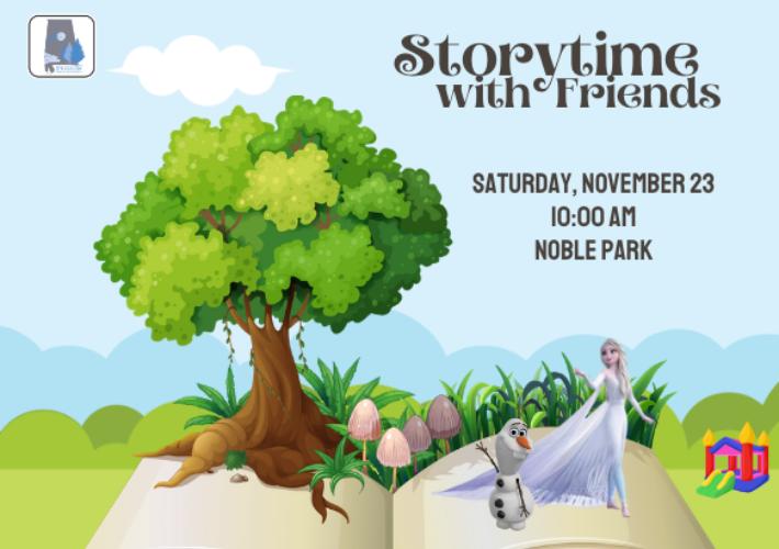 Noble Park playground’s grand opening to feature “Frozen” Storytime with Friends on Saturday, Nov. 23