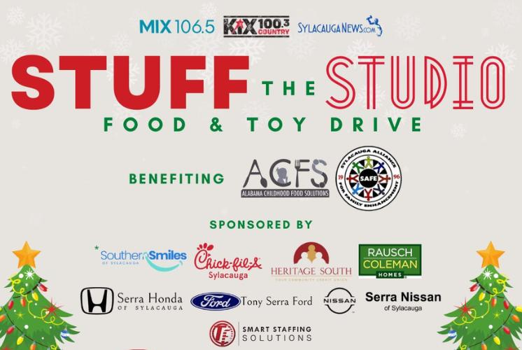 [LISTEN] Thursday, Dec. 12 is the last day to donate to the ninth annual Stuff the Studio Food and Toy Drive