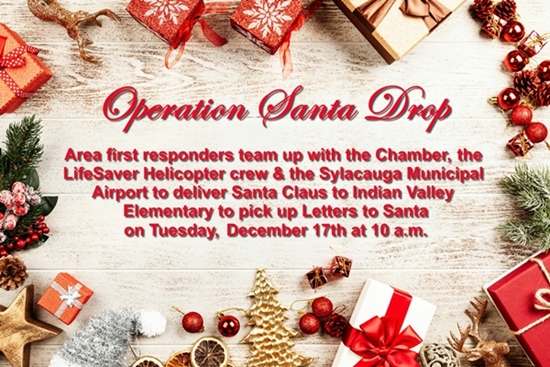 “Operation Santa Drop” means Old Saint Nick is getting plenty of help to collect wishlist letters in Sylacauga
