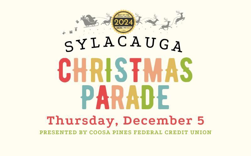 Sylacauga set for annual Christmas Parade on Thursday night, Dec. 5