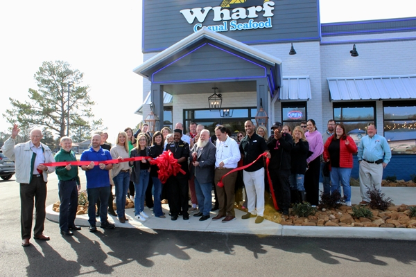 Sylacauga’s new Wharf Casual Seafood celebrated with a ribbon-cutting ceremony on Wednesday, Jan. 29