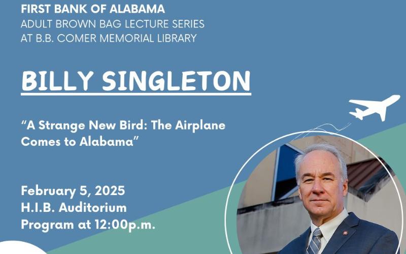 B.B. Comer Memorial Library to begin 2025 Winter Lecture Series on Wednesday, Feb. 5