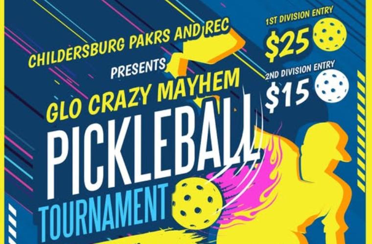 Childersburg Parks and Rec to host Glow in the Dark Pickleball Tournament next Saturday and Sunday, Feb. 15-16