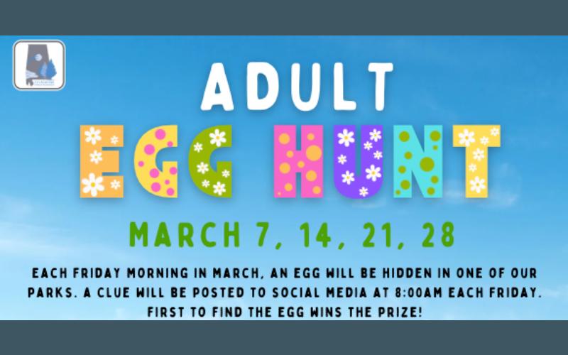 Sylacauga Parks and Recreation to hold Adult Easter Egg Hunt each Friday of March
