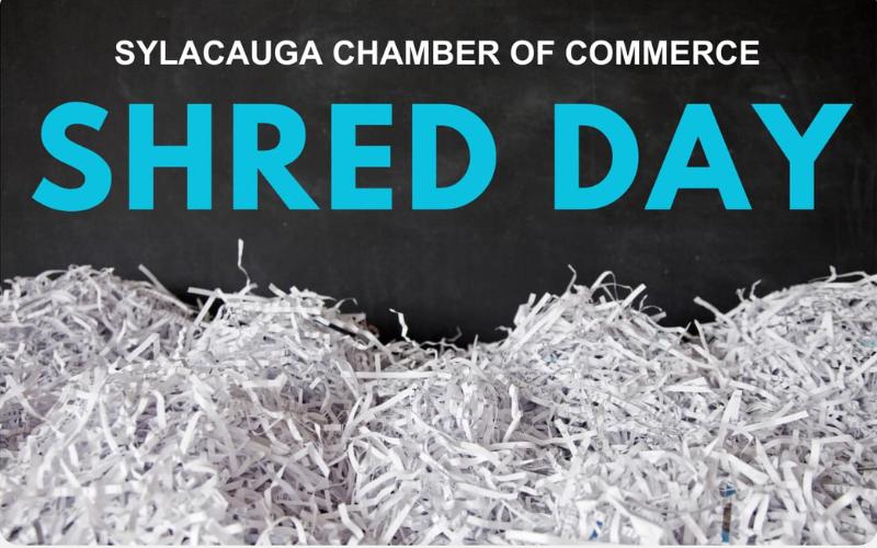 Sylacauga Chamber of Commerce to host Community Shred Day on Friday, March 28 at Heritage South Credit Union