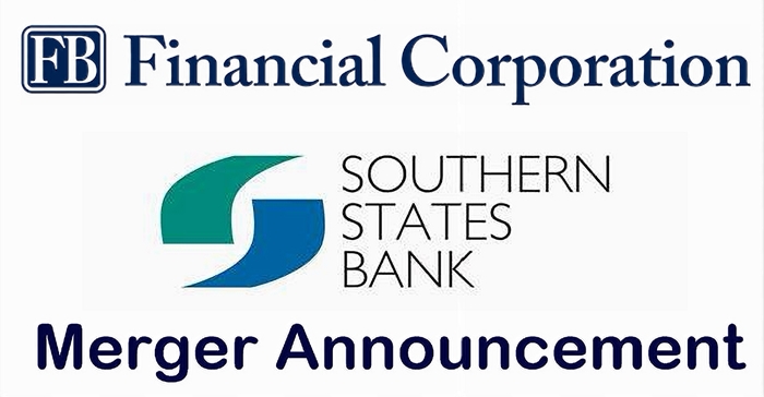 FB Financial to expand in Alabama and Georgia by merger with Southern States