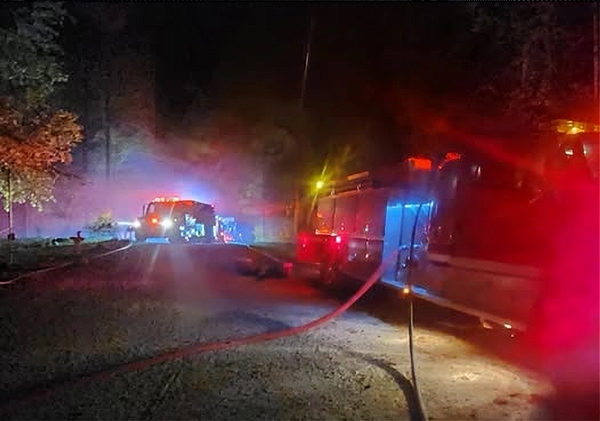 Lay Lake Volunteer Fire Department collecting clothing and household items for a family victimized by a weekend fire