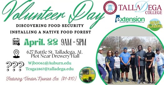 Tuesday, April 22 is “Earth Day” as the Talladega County Extension Service teams up with Talladega College