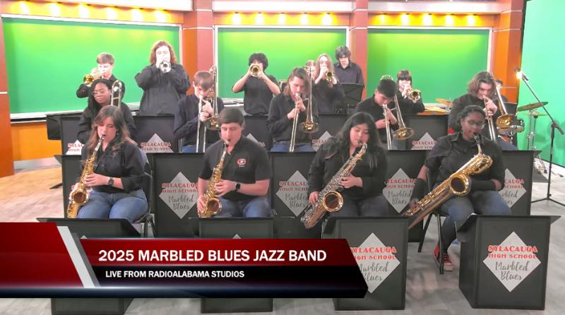 [WATCH] The rebroadcast of the 2025 Sylacauga High School Marbled Blues jazz band concert at the RadioAlabama studios