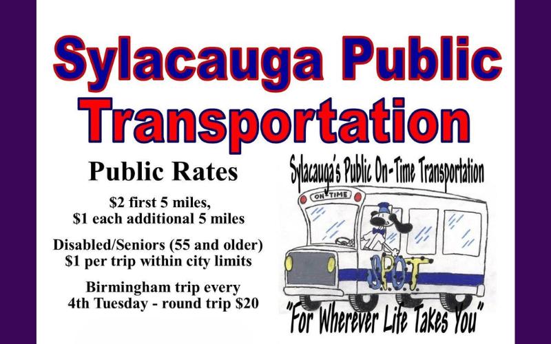 Sylacauga Public Transportation offers affordable, accessible rides