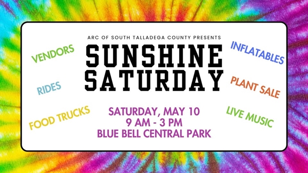 Sunshine Saturday, one of Sylacauga’s largest annual events, is this weekend, May 10