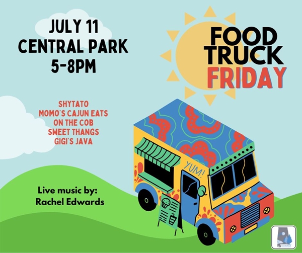 Food Truck Friday returns to Sylacauga’s Central Park on July 11
