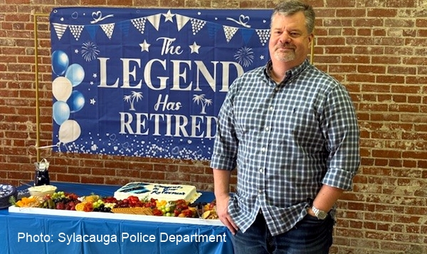 Honoring Lt. Willis Whatley on his retirement from the Sylacauga Police Department