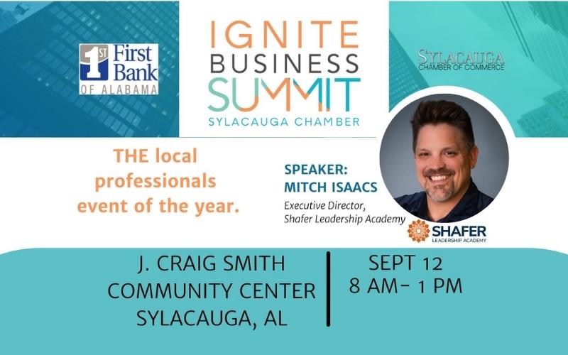Tickets on sale for 2025 Ignite Business Summit, set for Sept. 12 in Sylacauga