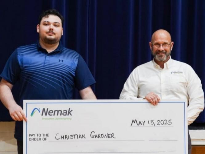 Christian Gardner named 2025 Nemak Achiever at Sylacauga High School