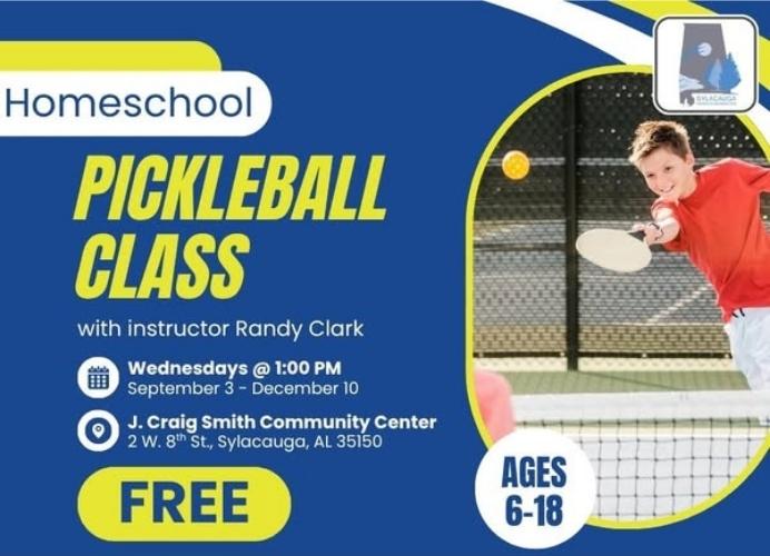 Rackets at the Ready: Homeschool pickleball classes with Sylacauga Parks and Recreation begin next week