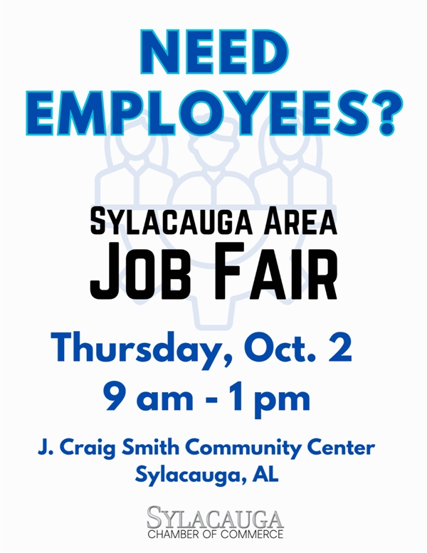 Need Employees? Need a Job? Be a part of a Sylacauga Area Job Fair