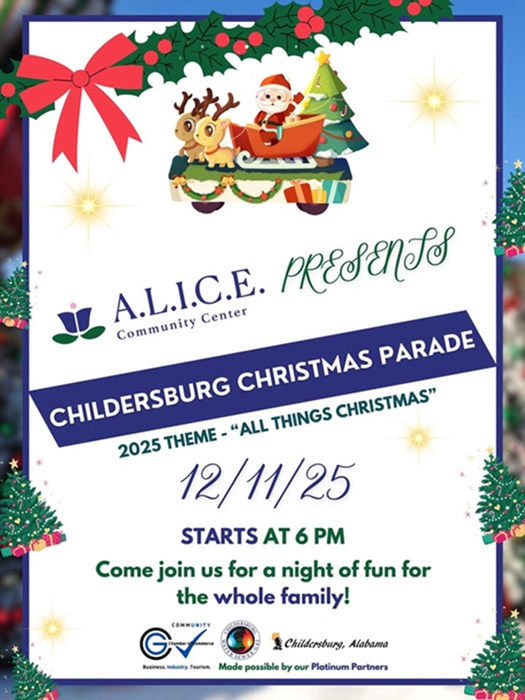 Downtown Childersburg to shine bright during Dec. 11 Christmas Parade