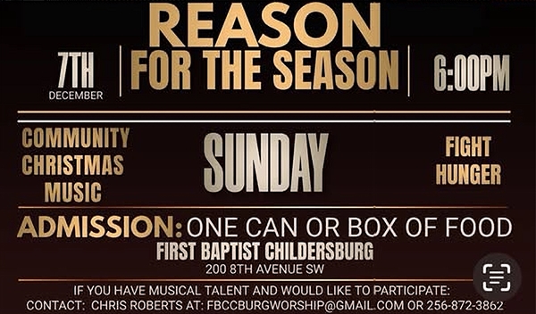 Calling all musically-minded people for this year’s “Reason For The Season” concert