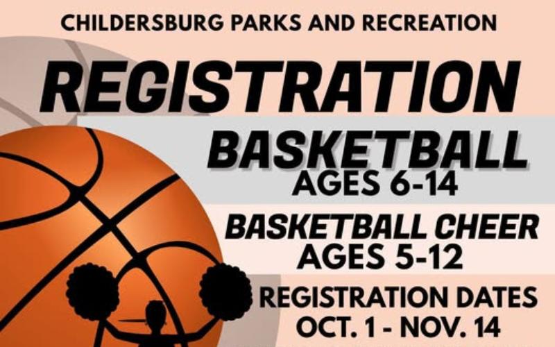 Childersburg Parks and Recreation has youth basketball, cheer registration open through Friday, Nov. 14