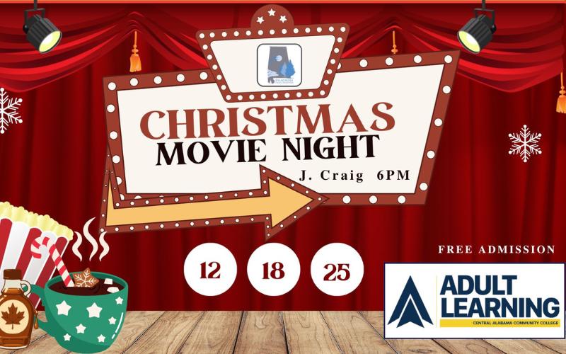 Christmas Movie Night at the Rec set for Thursday, Dec. 18 at J. Craig Smith Community Center