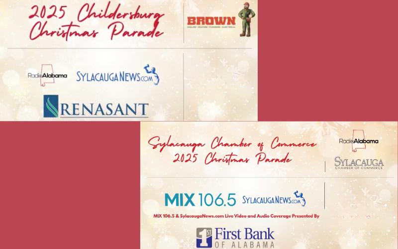 [WATCH] Check out the rebroadcasts of this year’s Sylacauga and Childersburg Christmas Parades