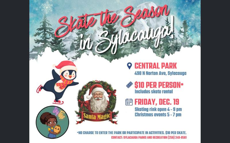 Sylacauga to host “Santa in the Park” event on Friday, Dec. 19