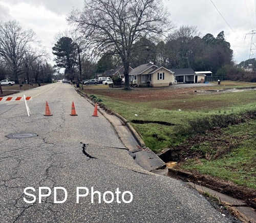 Sylacauga Police issue a **TRAFFIC ADVISORY for a ROAD CLOSURE**