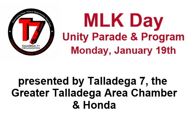 Talladega Seven community partnership to host MLK Day parade and program