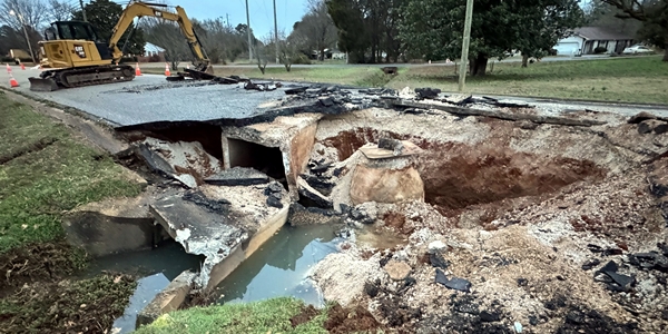 West Park St. in Sylacauga will remain closed for about two weeks