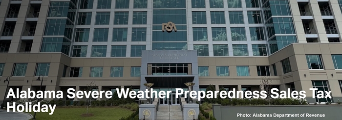 Alabama severe weather preparedness tax holiday set for Feb. 20-22
